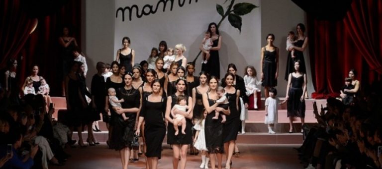 Dolce and Gabbana Celebrate Motherhood at Milan Fashion Week