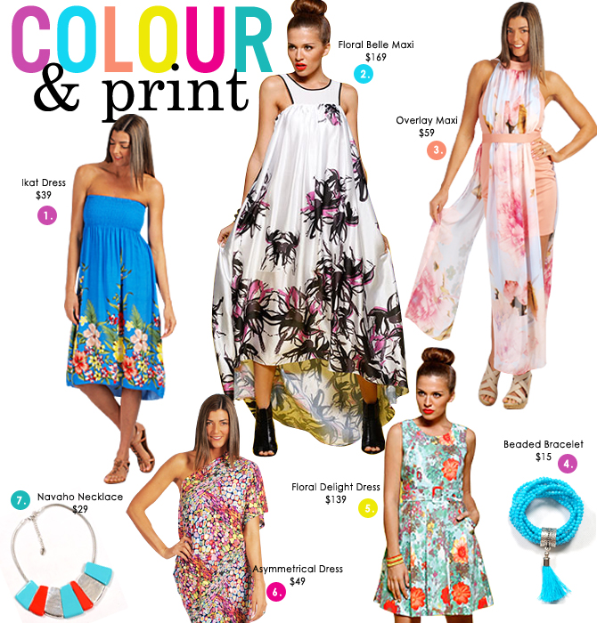 Women's Fashion Summer Dresses - Colour and Print